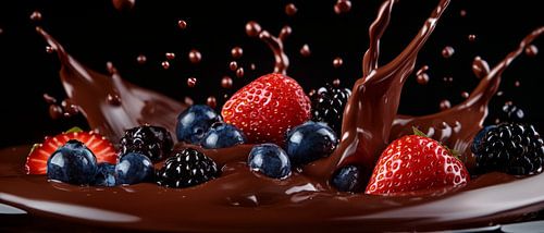 Fruitexplosie in chocolade - een smakelijke traktatie
