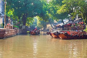 Gondolier en Chine sur Anouschka Hendriks