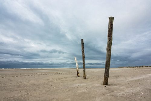Am Strand der Nordsee auf der Insel Amrum