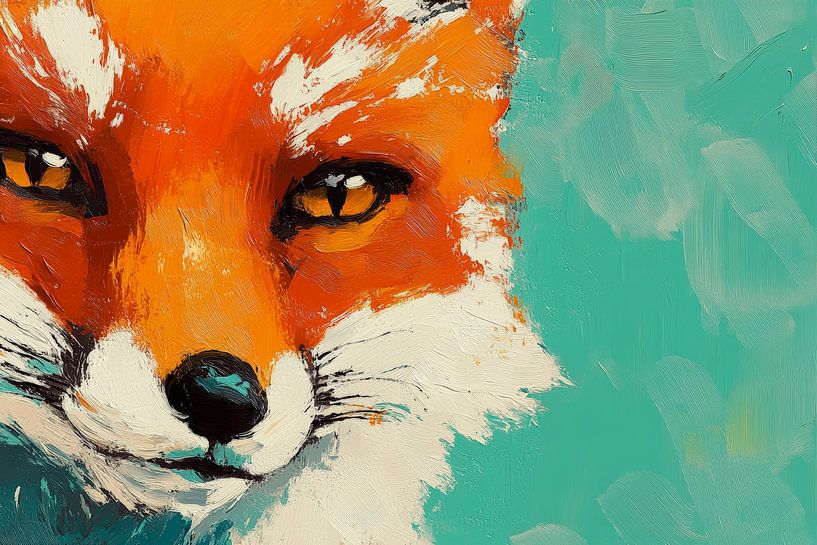 Beautiful red fox in detail by Poster Art Shop