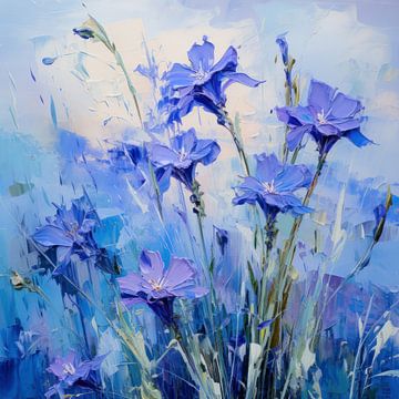 Blaues Blumenfeld von Thea