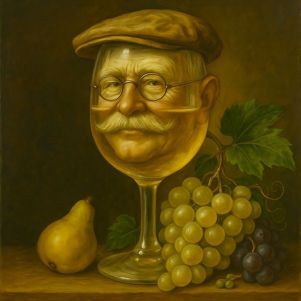Herr Riesling – Der feine Herr im Weinglas von Basahen