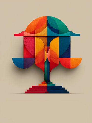 Sterrenbeeld Weegschaal - Geometrische evenwichtskunst