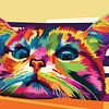 Cat in Pop Art WPAP von SW Artwork