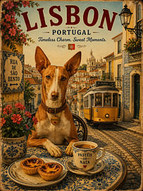 Portugese Podengo in Lissabon van Erika Kaisersot