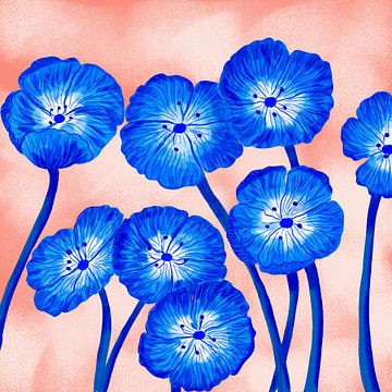 Indigo Blooms by Aliya Putrus