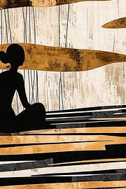 Abstract silhouet met strepen van Art & Soul Creations