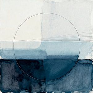 Kreis der Ruhe Abstraktion in Blau