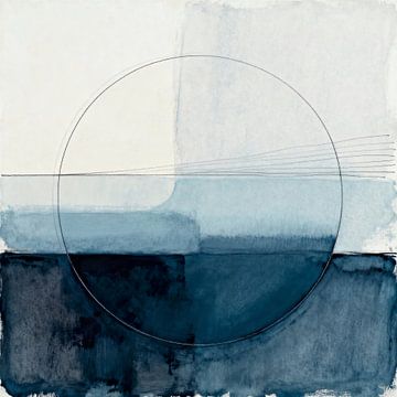 Circle of calm Abstraction in blue