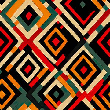 Abstract Navajo Aztec pattern #VII by Whale & Sons.