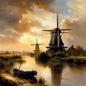 The mills of Kinderdijk by Gert-Jan Siesling