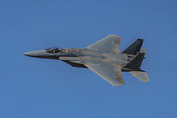 Saudi Boeing F-15 Eagle during air show. by Jaap van den Berg