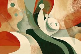 MosGroene Vrijheid | Moderne Kunstenaar van Blikvanger Schilderijen