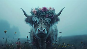 Scottish Highlanders: Between Mist and Bloom by ByNoukk