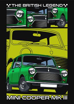 Mini Cooper MK 3 Vintage Car by Adam Khabibi