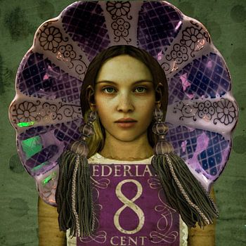 Pop-Art Beauty Holland Parelmoer Postzegel