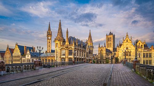 Oude stad van Gent, België