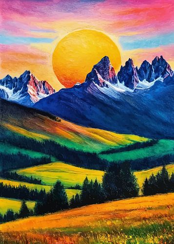 Italiaanse Dolomieten Zonsondergang