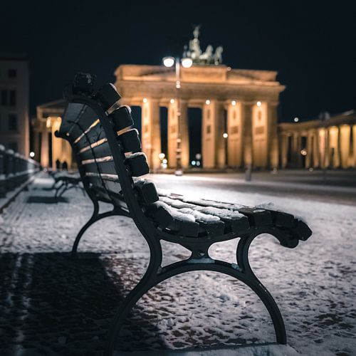 Winter bij de Brandenburger Tor