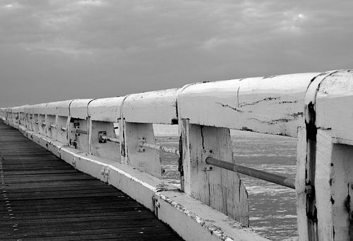 De pier in Oostende, Belgie
