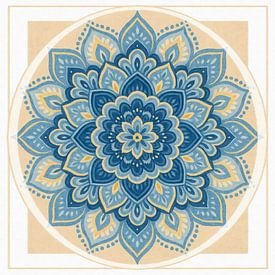 Bloemenmandala van het stille centrum van Sabine Wagner