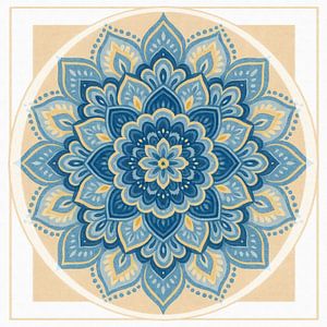 Blütenmandala der stillen Mitte