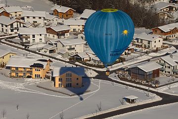 Hete luchtballon in de Duitse Alpen