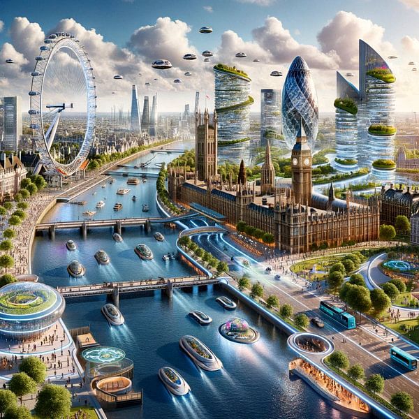 London - Futuristic Cities von Eric Nagel