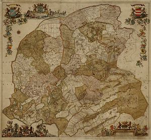 Kaart van Friesland