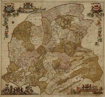 Karte von Friesland