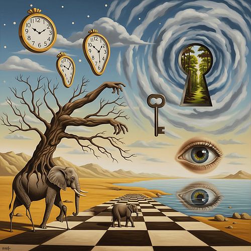 Surreal Dreamscape Art with Vibrant Imagination