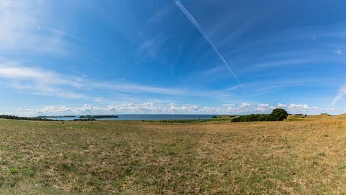 Groß Zicker, vue sur le Klein Zicker, le lac Zicker et la mer Baltique, Ruegen