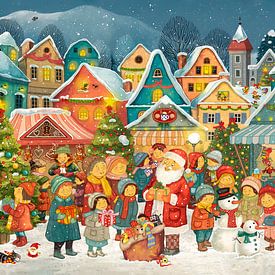 St Nicholas and Christmas market by Marion Krätschmer