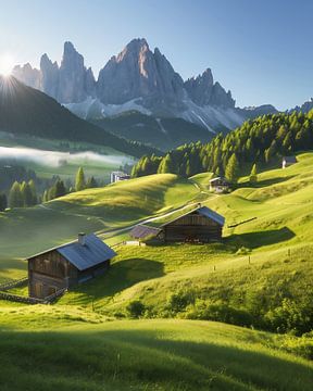 Bloeiende pracht van de Alpen van fernlichtsicht