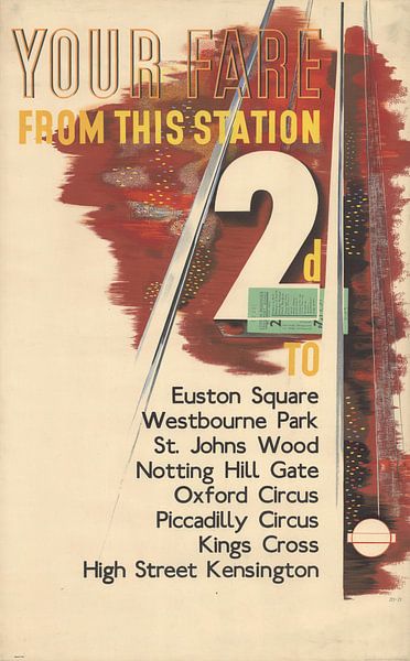 Your fare from this station - Laszlo Moholy-Nagy, 1936 by Atelier Liesjes