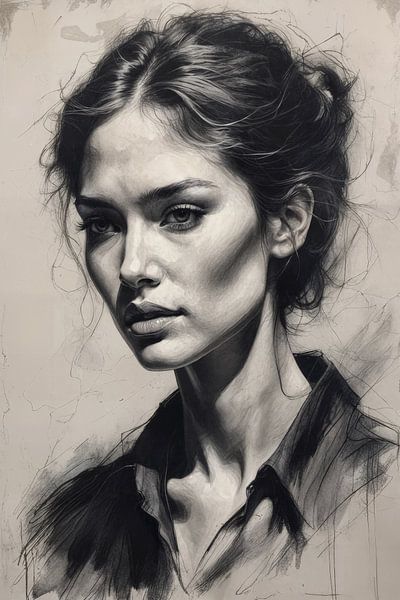 Rough pencil sketch. by Ljupka Kareska