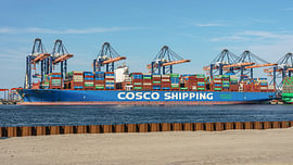 Cosco Shipping Gemini containerschip. van Jaap van den Berg