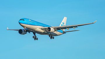 Atterrissage de l'Airbus A330-200 de KLM.