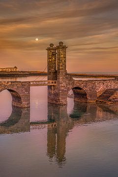 De historische slotbrug van het kasteel van Arrecife, Lanzarote van Harrie Muis