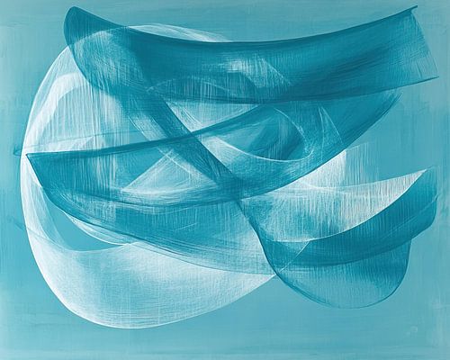 Abstract turquoise | Teal Drift