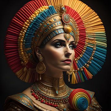 Cleopatra in regenboogkleuren van Gert-Jan Siesling