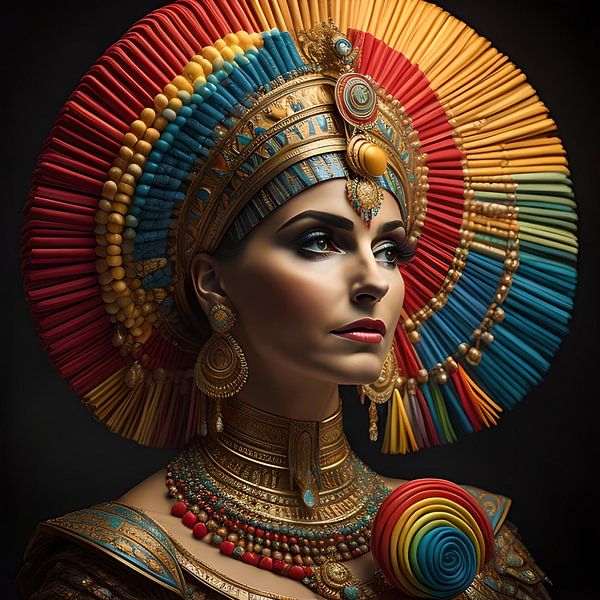 Cleopatra in regenboogkleuren van Gert-Jan Siesling