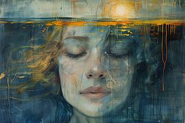 Frauenmalerei | Flüsternde Gelassenheit von Kunst Laune