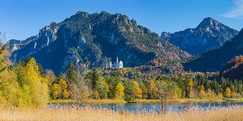 Schwansee en kasteel Neuschwanstein