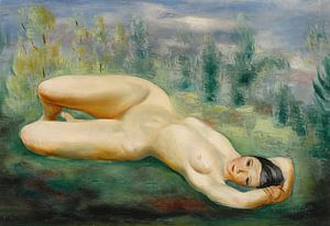 Moïse Kisling - Weiblicher Akt (Nackt im Gras)