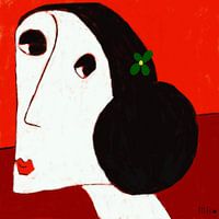 Woman with bun