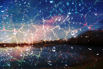 Abstract : Sprankelende regen van Michael Nägele