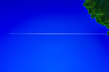 Blauwe lucht