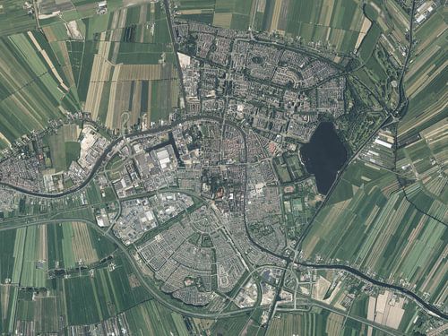 Luchtfoto van Alphen aan den Rijn