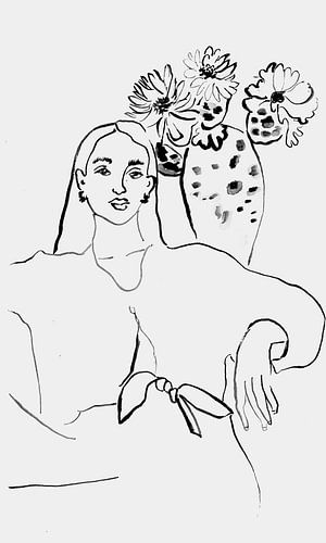 Porträt mit Kaktusblüte Nr. 5